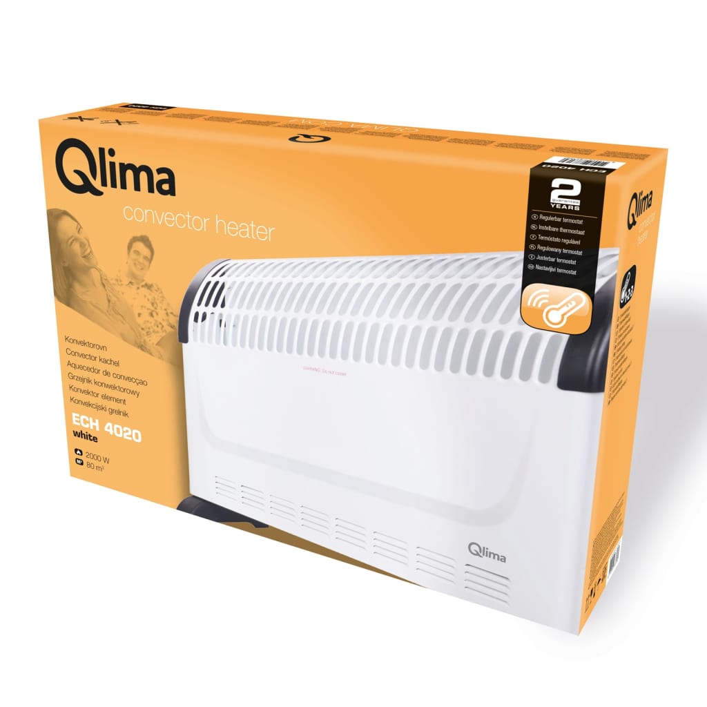 Qlima Qlima Convector Calefacción ECH 4020 Electric 2000 W White
