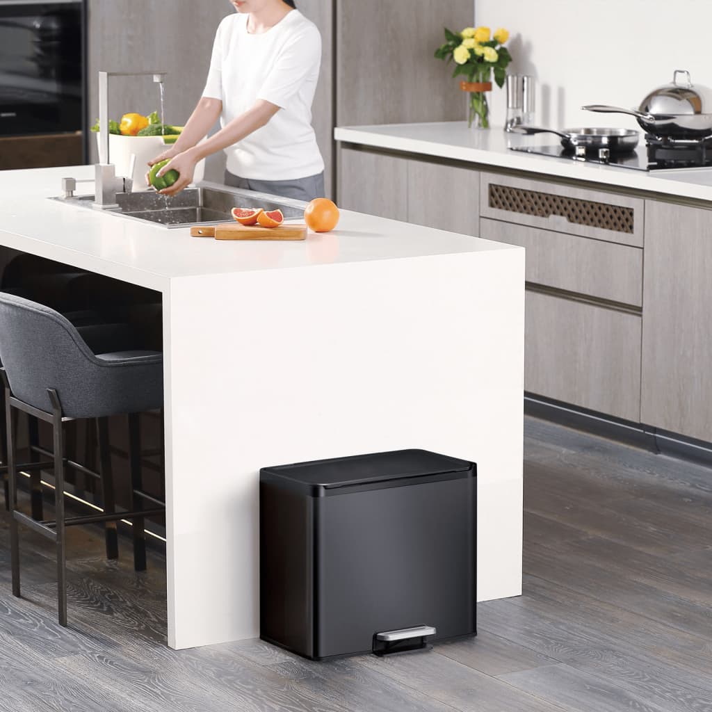 Eko eko pedale bin essenziale 2x15 l nero
