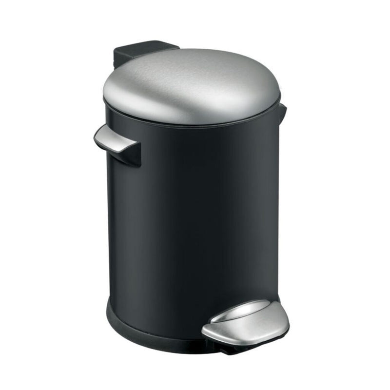 Eko Vepa Bins Belle Deluxe Pedal Bin 3L Black Silver