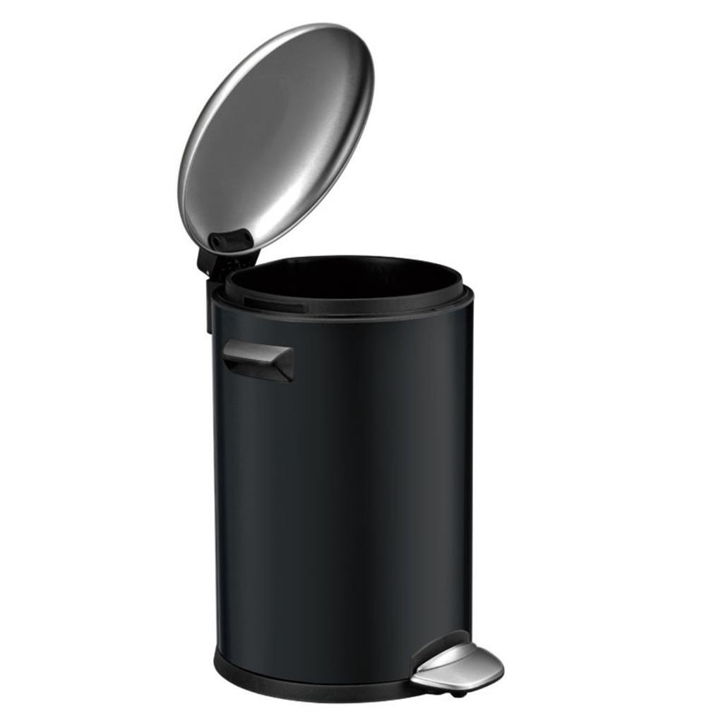 Eko Vepa Bins Belle Deluxe Pedal Bin 3L Black Silver