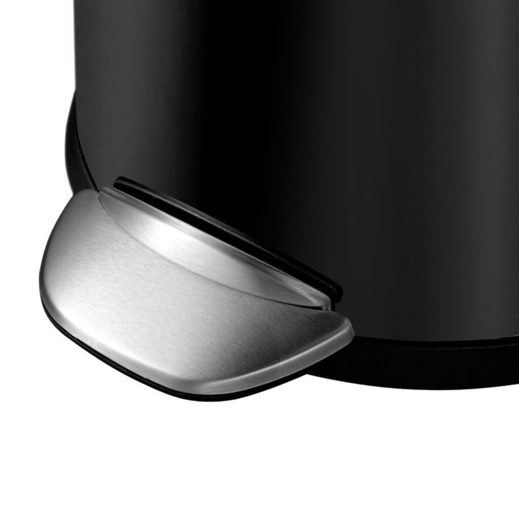 Eko Vepa Bins Belle Deluxe Pedal Bin 3L Black Silver