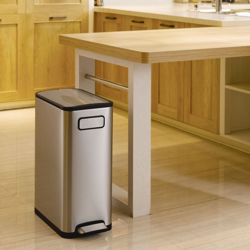 Eko Eko Pedal Bin Ecofly 45 L MAT Silver -colorato