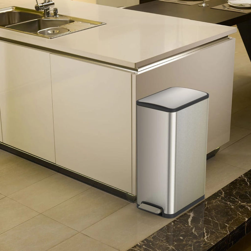 Eko Eko Pedal Bin Ecoslim 2x20 L Matzilverlorge