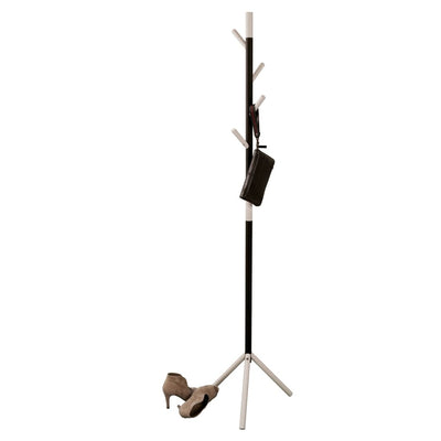 Rack-part a V-part Linair in piedi con 4 ganci da 180 cm bianco