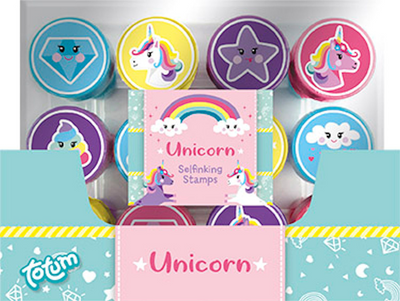 Totum unicorn - Stamp set