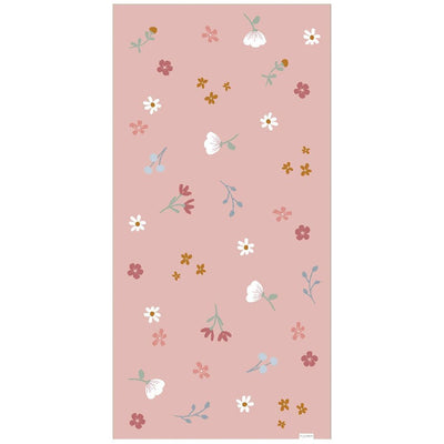 Little Dutch Pink Flowers toalla de playa 60x120 cm rosa claro