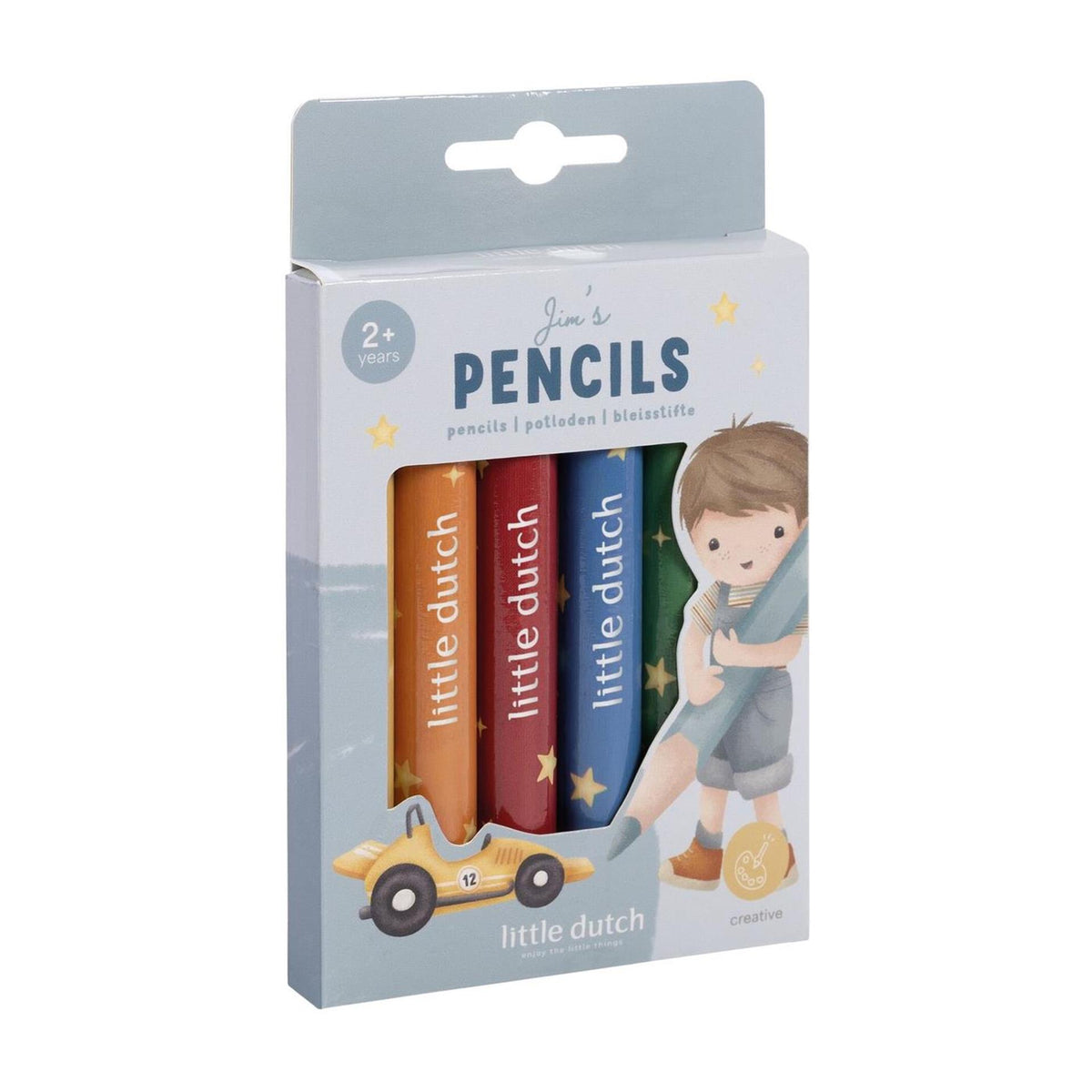 Pencils short thick little dutch jim 6 pieces | 2 pcs