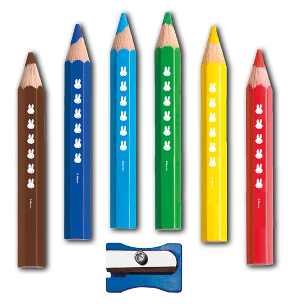 Lápices de color de madera Miffy, 6st.