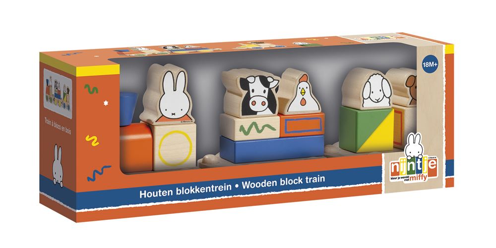 Bambolino Toys Block train Wood