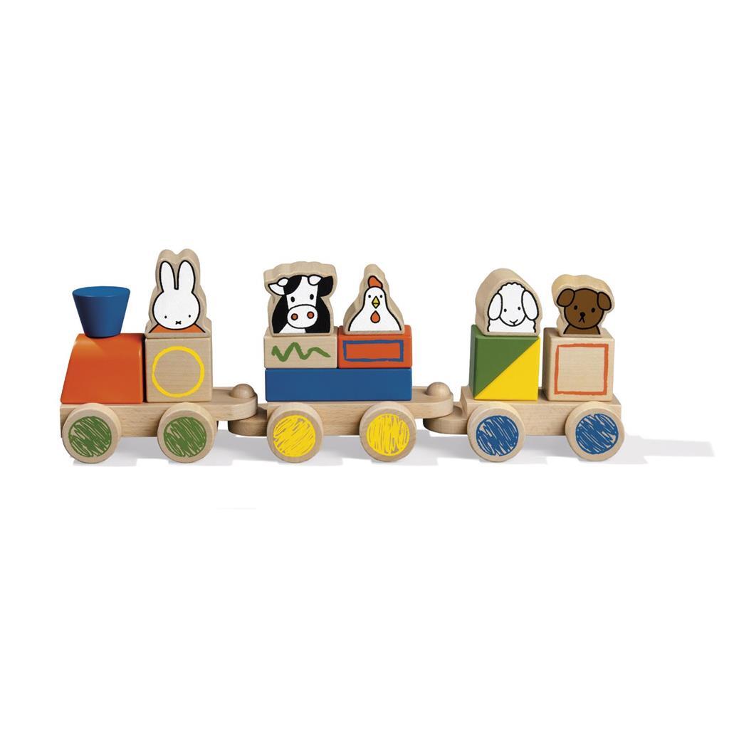 Bambolino Toys Block Train Wood