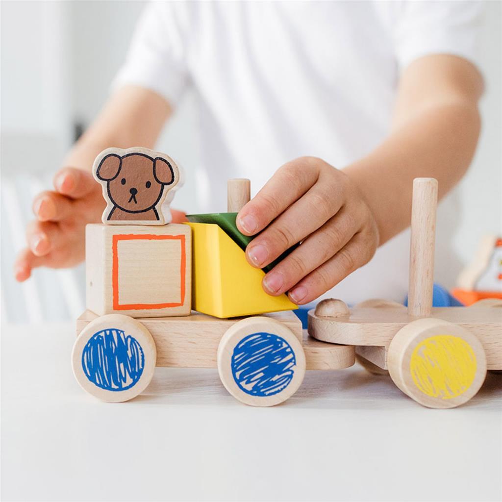 Bambulino Toys Block Train Wood