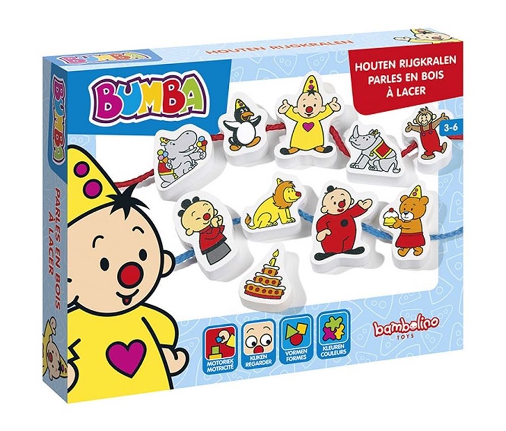 Bambolino Toys Beads de carretera de madera