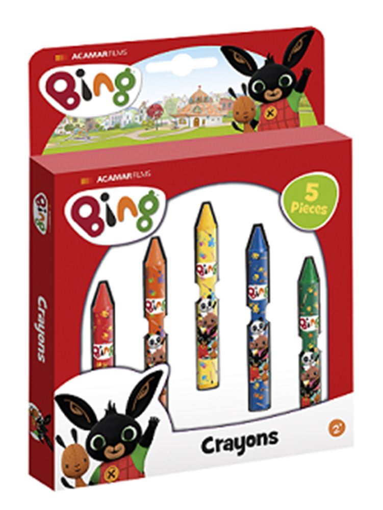 Bing Wax Crayons, 5st.