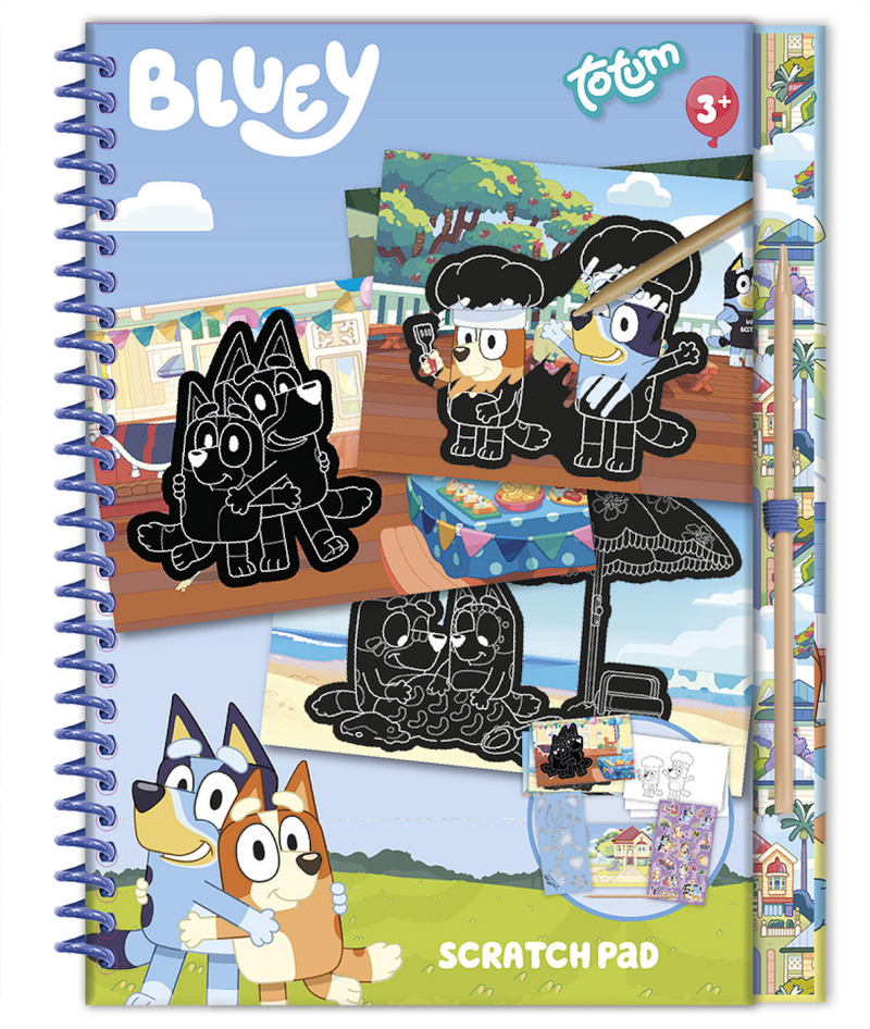 Totum Bluey Scratch Book with 10 scratch cards