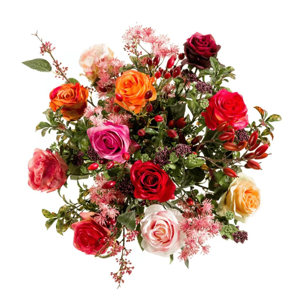 Esmeralda esmeralda art bouquet flame rosas