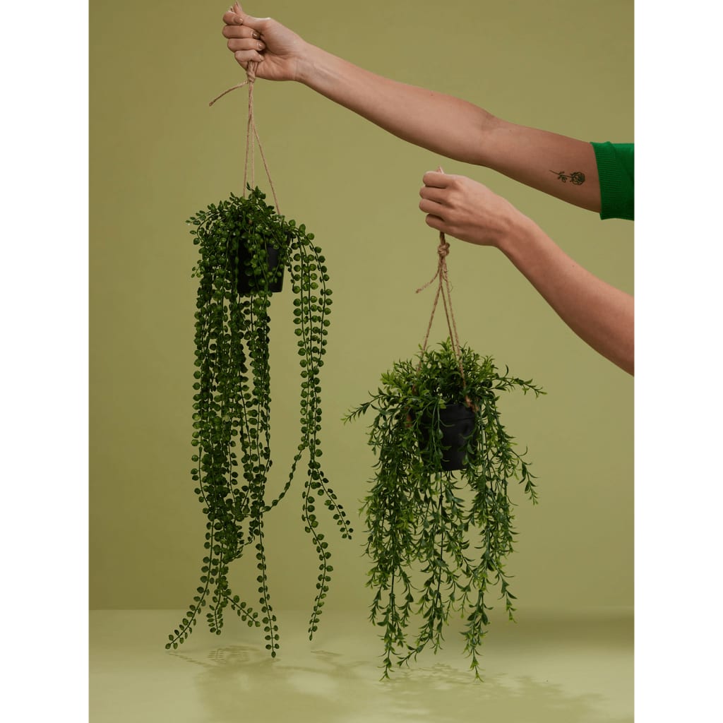 Emerald kunstplant hangend in pot ficus pumila 60 cm