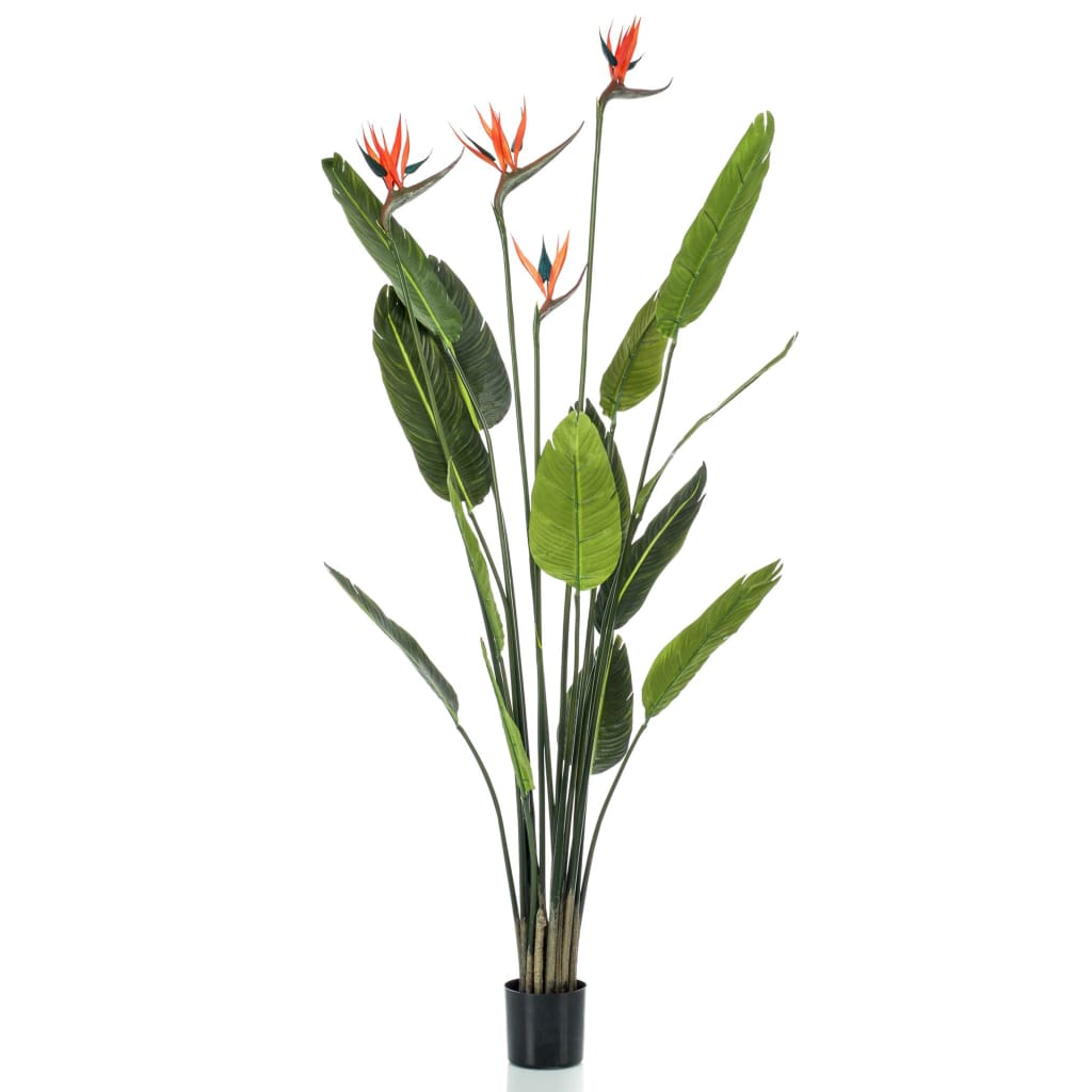 Planta de arte esmeralda esmeralda en strelitzia de maceta con 4 flores de 150 cm