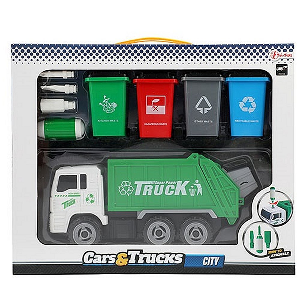 Camion toi-toys camion garbage con cocos