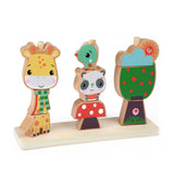 Fisher price 3d houten stapelpuzzel 9 stukjes - afbeelding 2