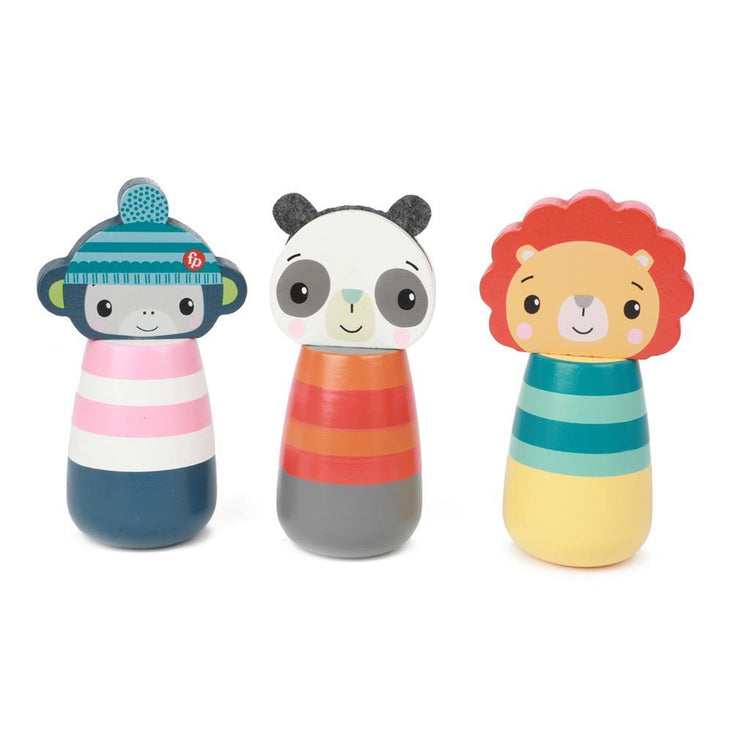 Fisher precio juego de bolos de madera animales