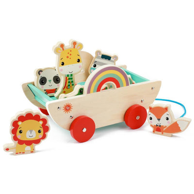 Fisher Price Bolderkar con legno animale