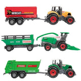 Tractor de metal con remolque, 6dlg. - afbeelding 4