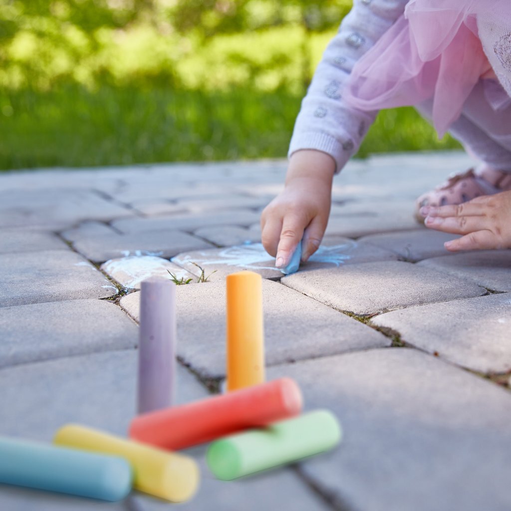 Dream Horse Sidewalk Chalk Unicornio con plantillas, 10dlg.