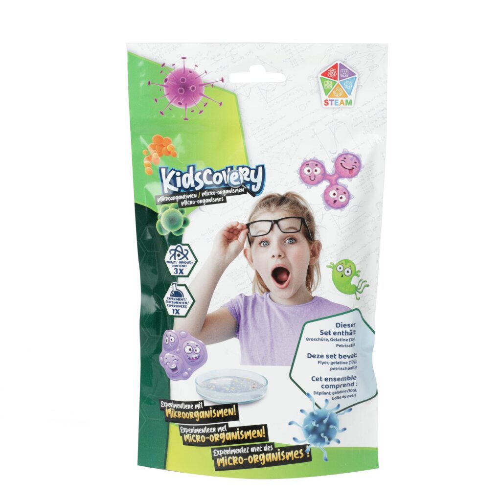 Cubierta infantil Ciencias de cubierta para niños Micro Organismo