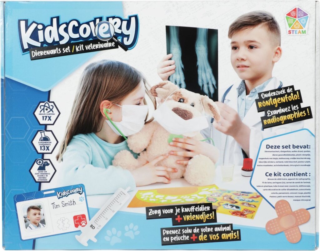 Kidscovery Kidscovery Experiment Veterinary Set XL