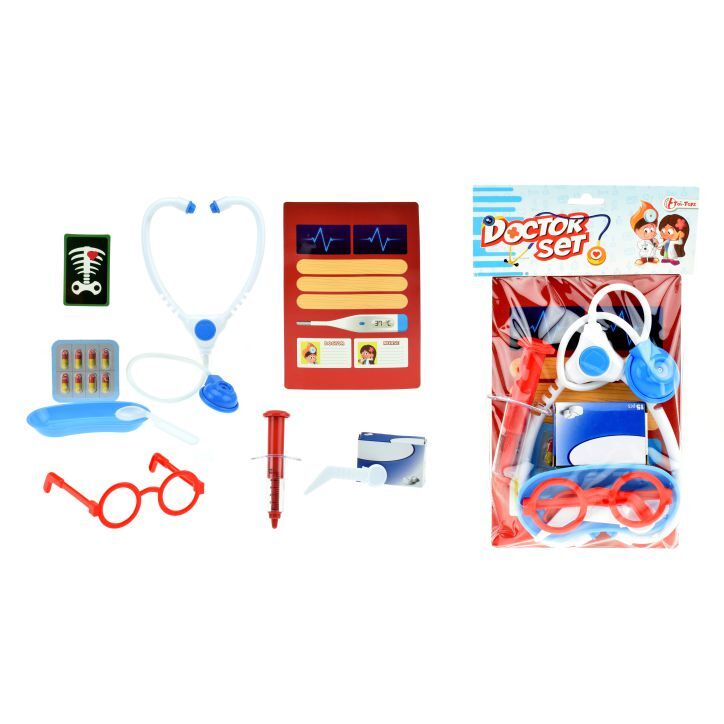 Set medico medico con siringa per stetoscopio e accessori