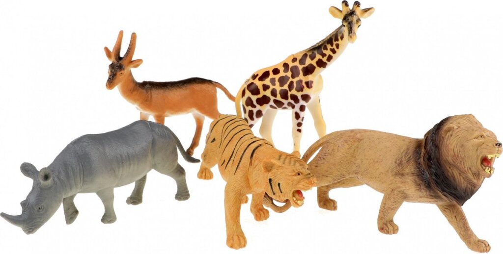 Toi-toys Animal World Wild Dieren Dien Deluxe, 5st.