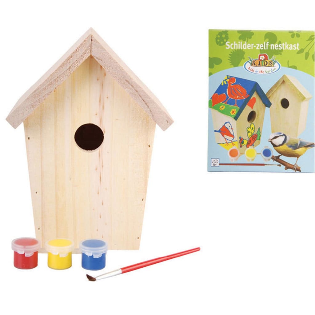 ESSCHERT Design Do-It Yourelf Nest Box con pintura