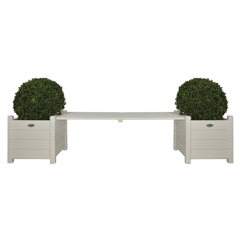 ESSCHERT Design Esschert Design Bank con Planter White CF33W