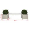 ESSCHERT Design Esschert Design Bank con Planter White CF33W