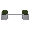 Sofá de diseño Esschert Esschert con plantador gris cf33g