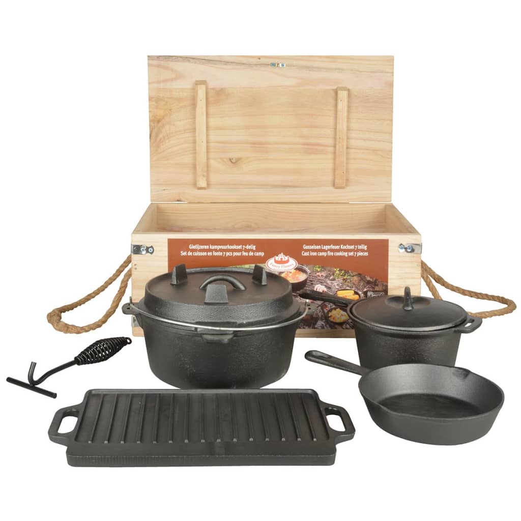 Esschert Design Esschert Design Camp Fire Cooking Set Zwartff240