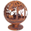 Esschert Design Esschert Design Fuoco ciotola Laser Cut 57,5 ​​x 57,5 ​​x 66 cm Rust FF261