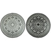 Design ESSCHERT ESSCHERT Design Alfombra al aire libre 180 cm OC18 en blanco y negro