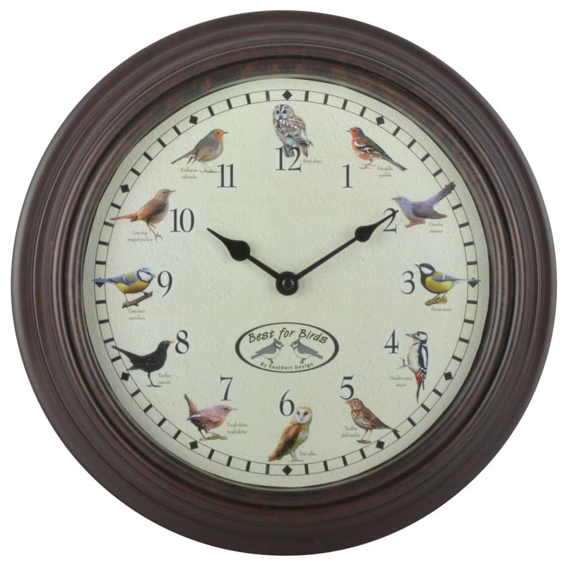 Esschert Design Esschert Design Orologio con suoni di uccelli
