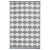 Design ESSCHERT ESSCHERT Design Rug al aire libre 180x121 cm de gris y blanco OC24