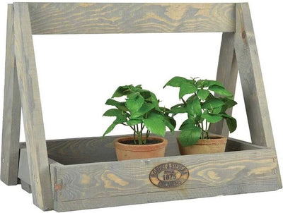 Design ESSCHERT ESSCHERT Design Rack de plantas de madera 29x39.2x28.9 cm de gris