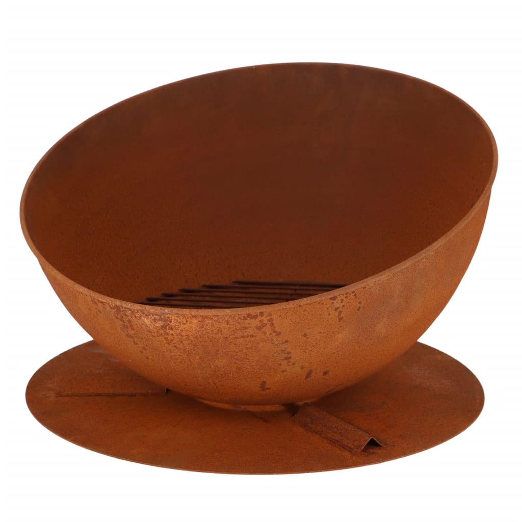 Esschert Design Esschert Design Fire Bowl Hellend su disco Rust -Colored