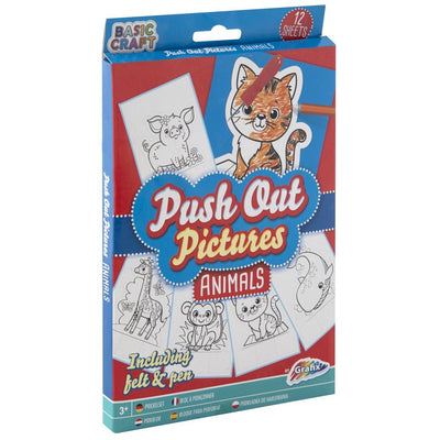 Basic Craft Basic Craft PushOut Prikkaart Dieren