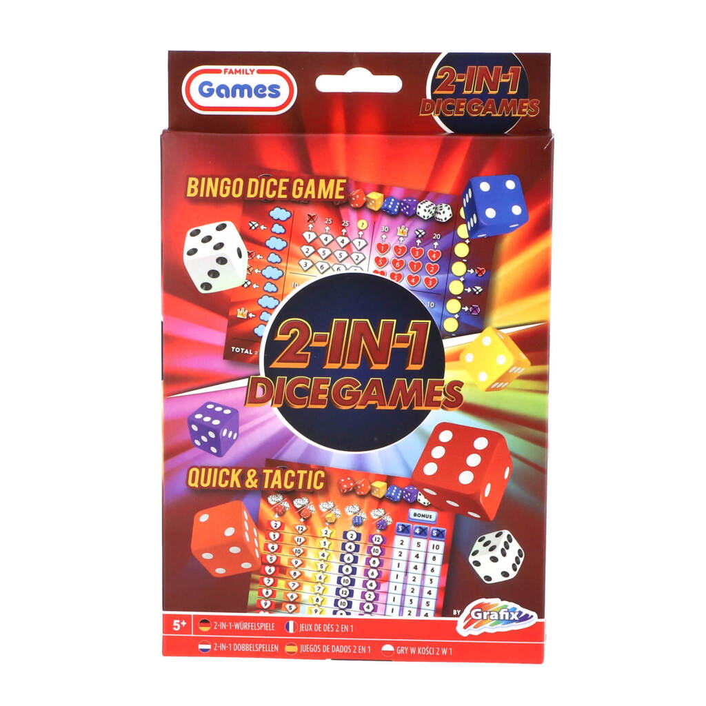 Grafix Dobbelspellen 2in1 (Bingo Dice and Tactic)