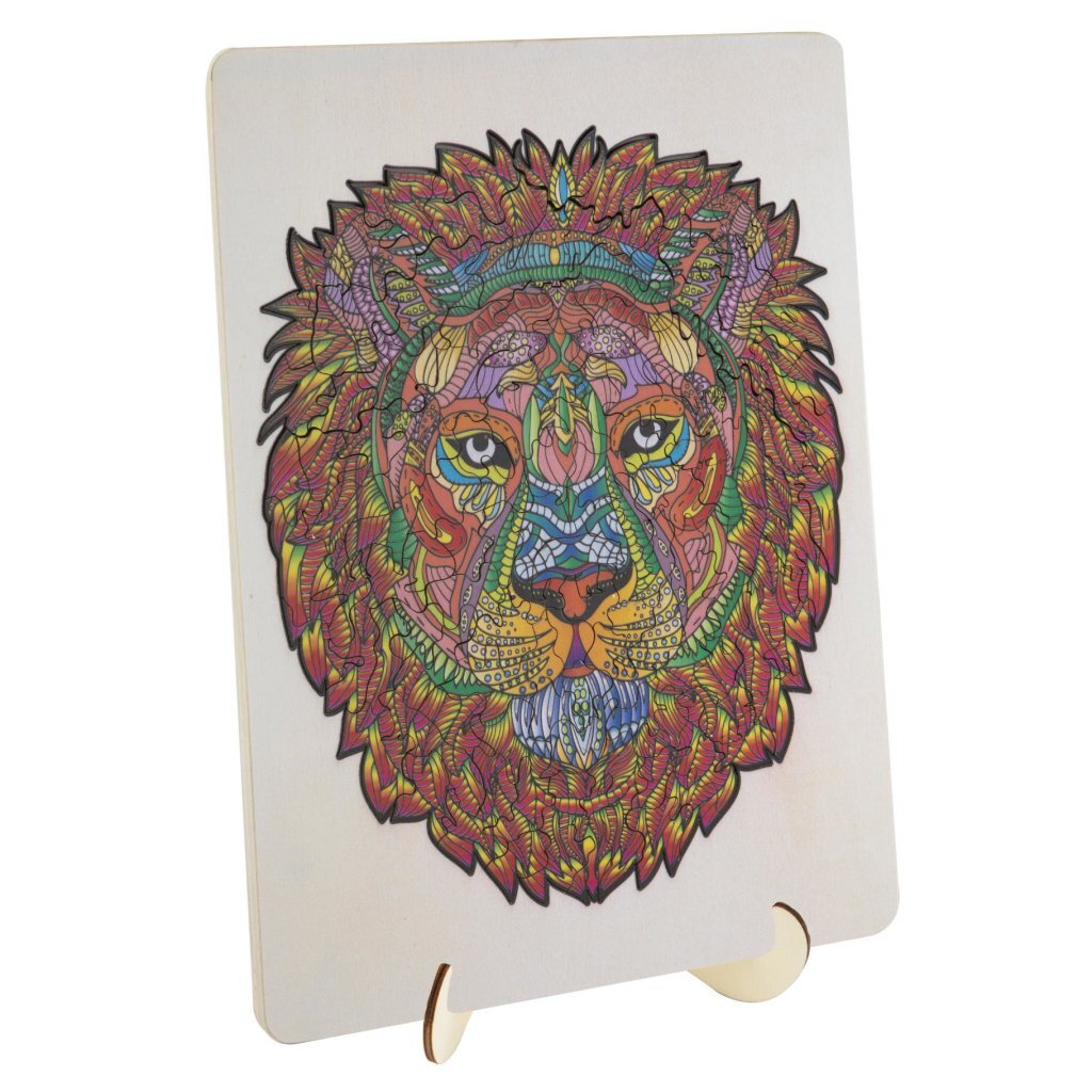 Gruppo artigianale creativo Wooden puzzle Lion, 140st.