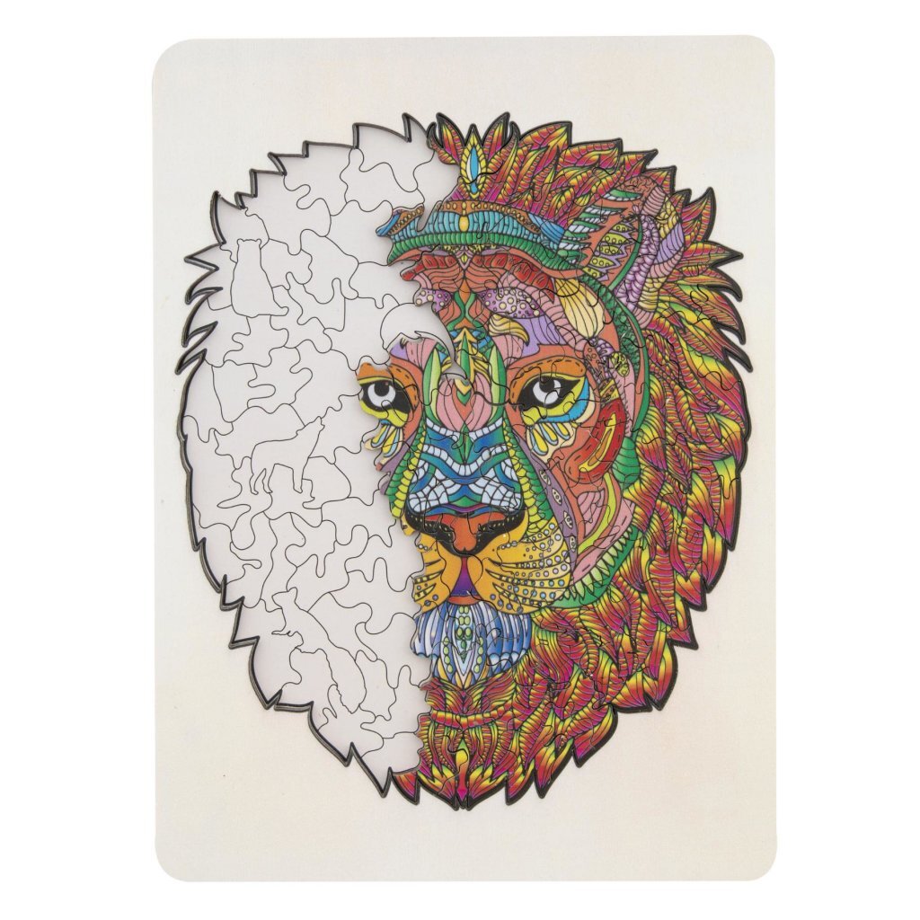 Gruppo artigianale creativo Wooden puzzle Lion, 140st.