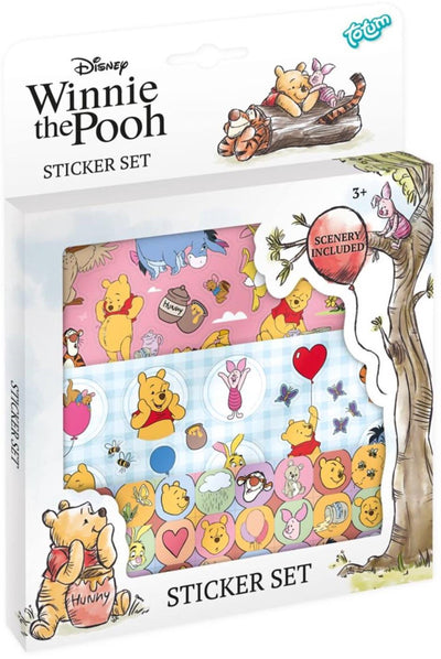 Conjunto de pegatinas de winnie the pooh totum del grupo de manualidades creativas