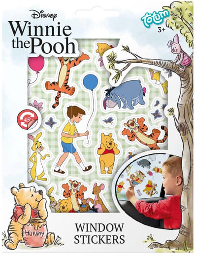 Pegatinas para ventana de winnie the pooh, grupo de manualidades creativas