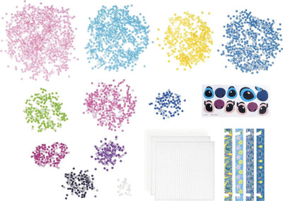 Totum Disney Stitch set perline termoadesive angelo 2600 pezzi con 2 ripiani - giocattoli creativi per ragazze e ragazzi dai 5 anni