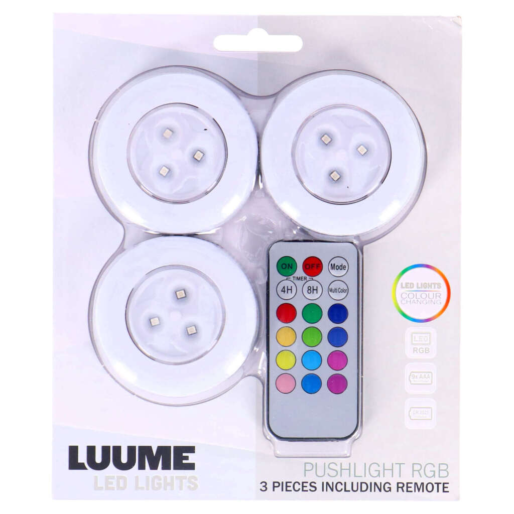 LUUME LUUME luces de impresión LED autoadhesivas 3 piezas